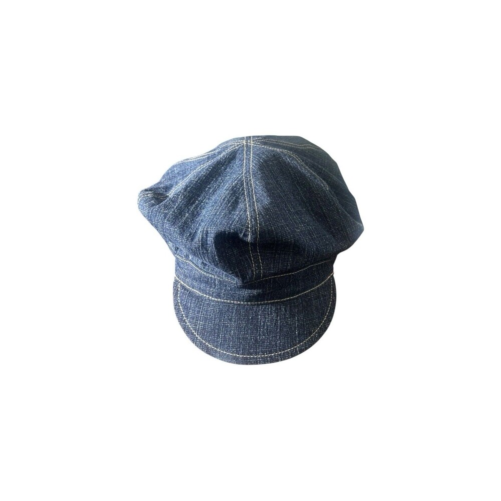 Vintage US Polo Assassin Denim Newsboy Cabbie Hat OS One Size Rare HTF - Picture 2 of 14